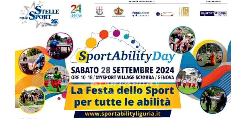 SPORTABILITY DAY A GENOVA IL 28/9, FESTA DELL’INCLUSIONE